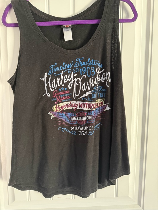 Harley-Davidson Tops - Harley-Davidson Black Logo Label Top